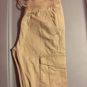 NWT Old Navy Boys Size 8 Khaki Cargo Joggers